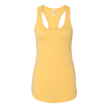 Banana Cream - Front - Next Level Women's Ideal Racerback Tank