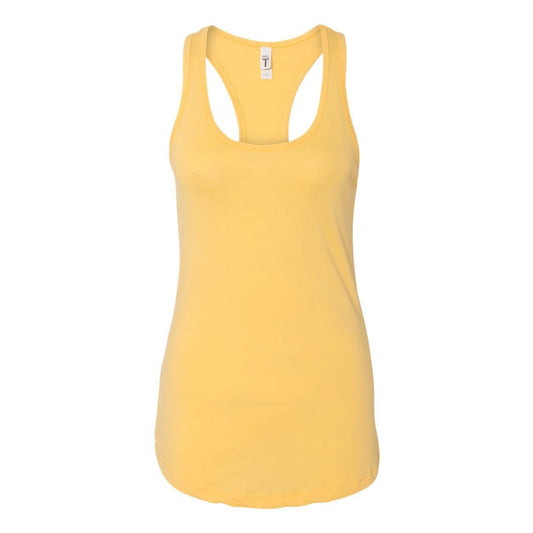 Banana Cream - Front - Next Level Women's Ideal Racerback Tank