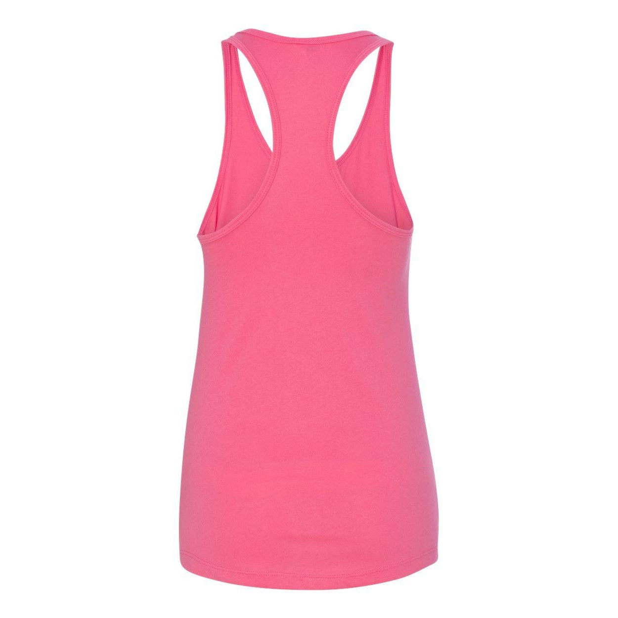 Hot Pink - Back - Next Level Women's Ideal Racerback Tank