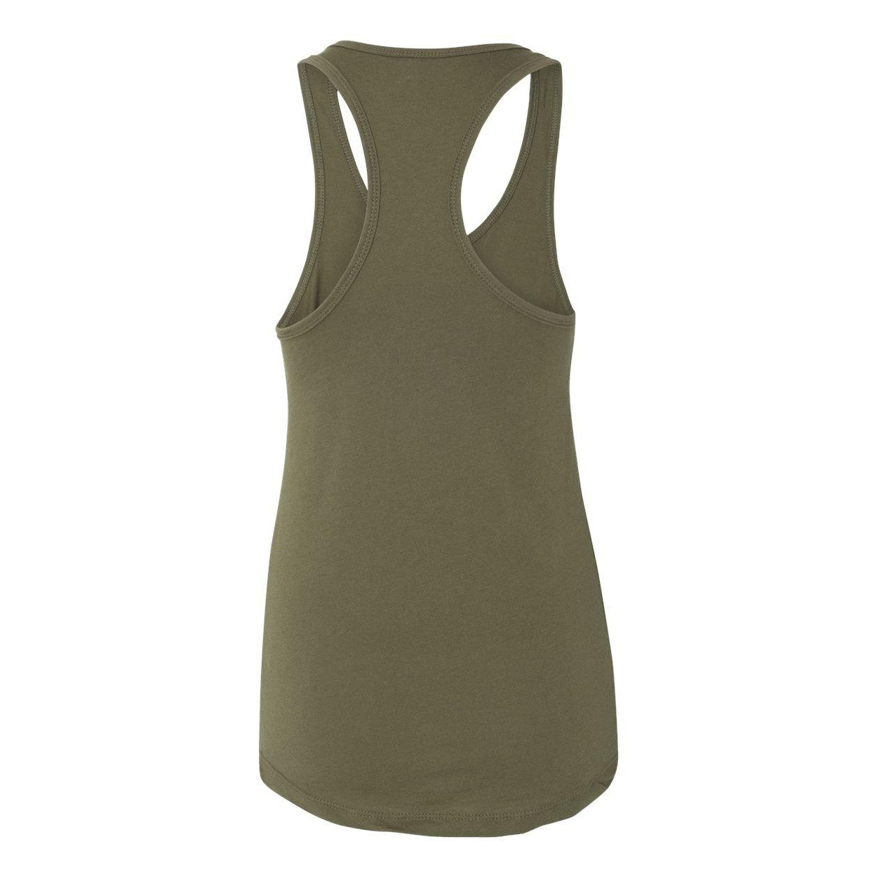 Military Green - Back - Next Level Women's Ideal Racerback Tank
