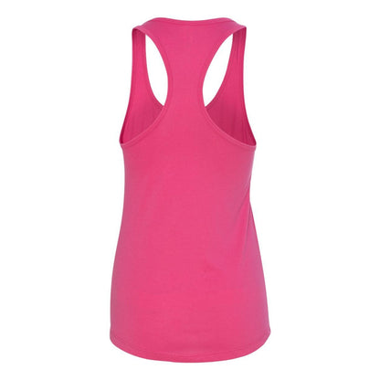 Raspberry - Back - Next Level Women's Ideal Racerback Tank