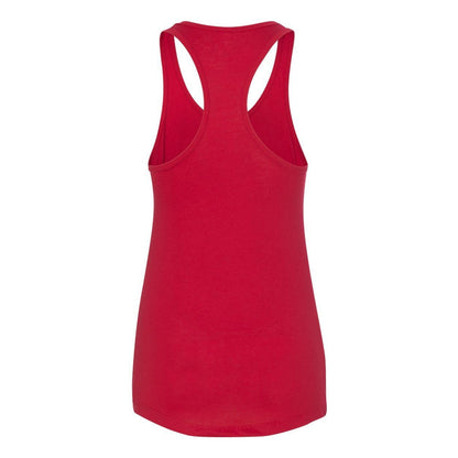 Red - Back - Next Level Women's Ideal Racerback Tank