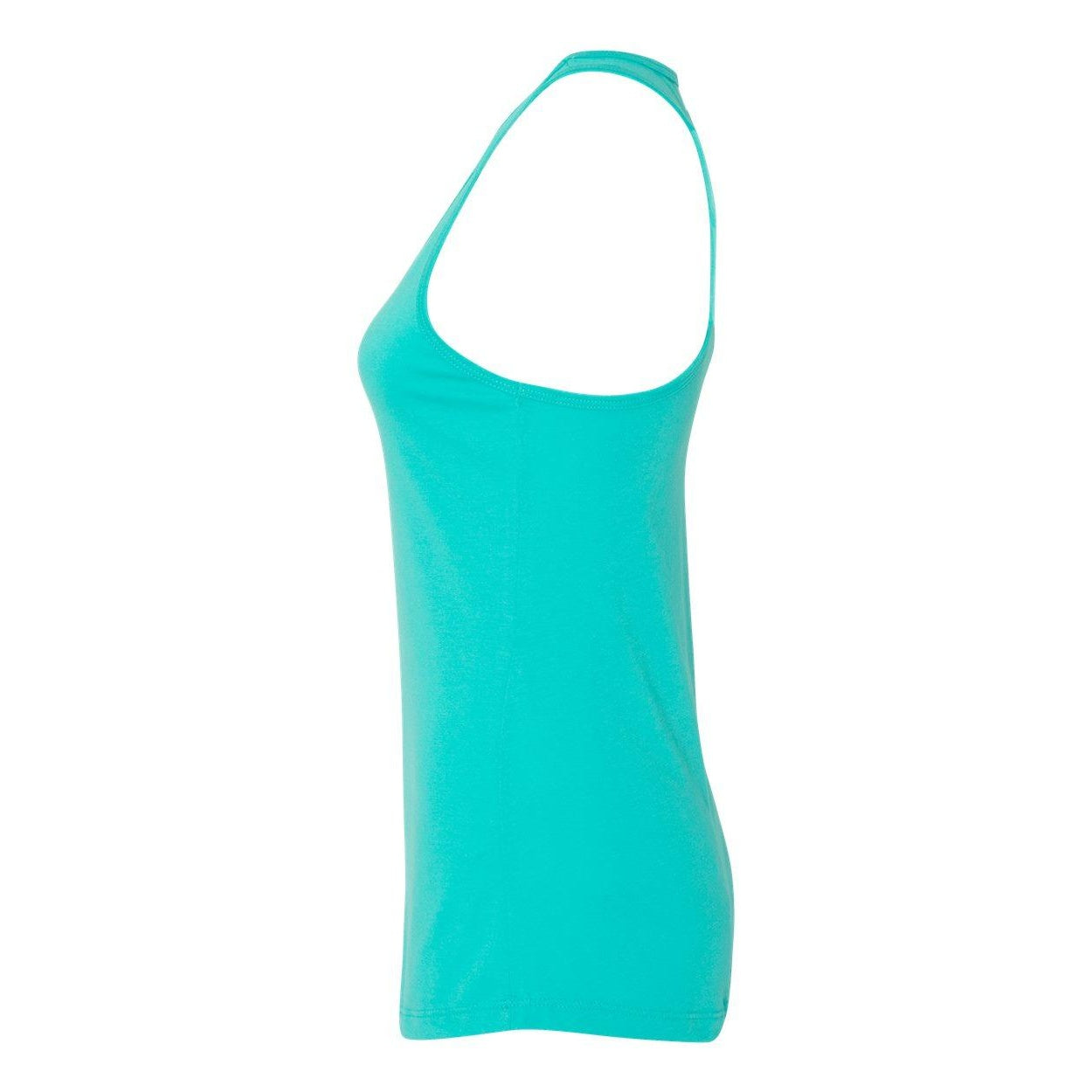 Tahiti Blue - Side - Next Level Women's Ideal Racerback Tank