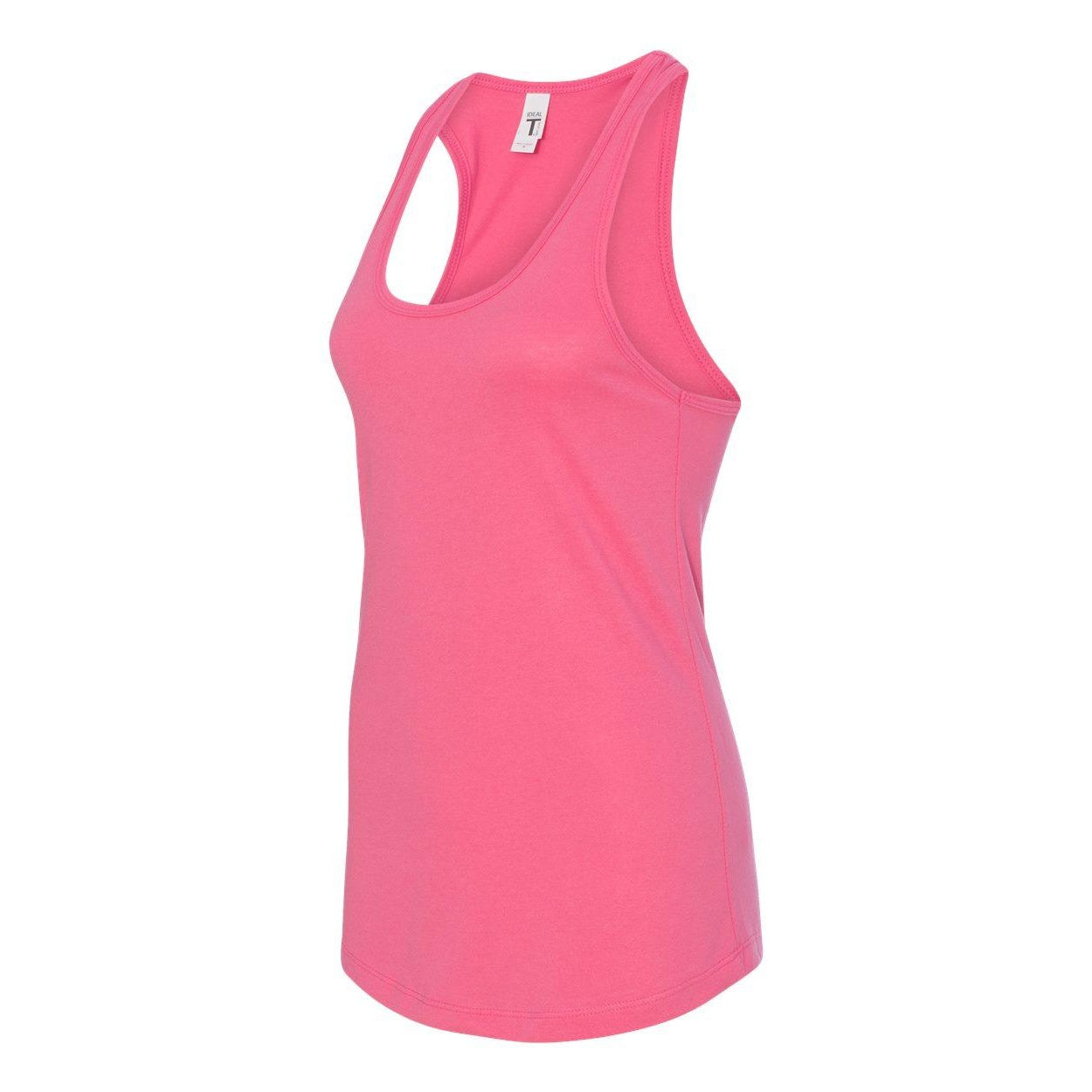 Hot Pink - Side - Next Level Women's Ideal Racerback Tank