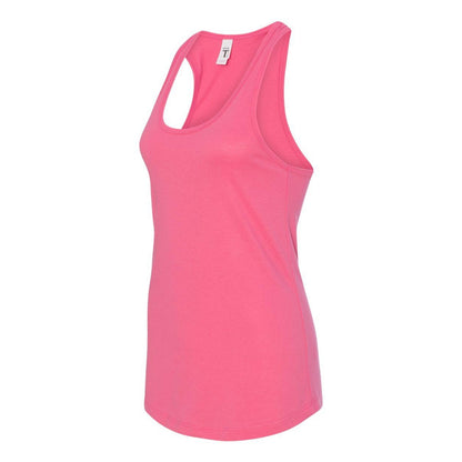 Hot Pink - Side - Next Level Women's Ideal Racerback Tank
