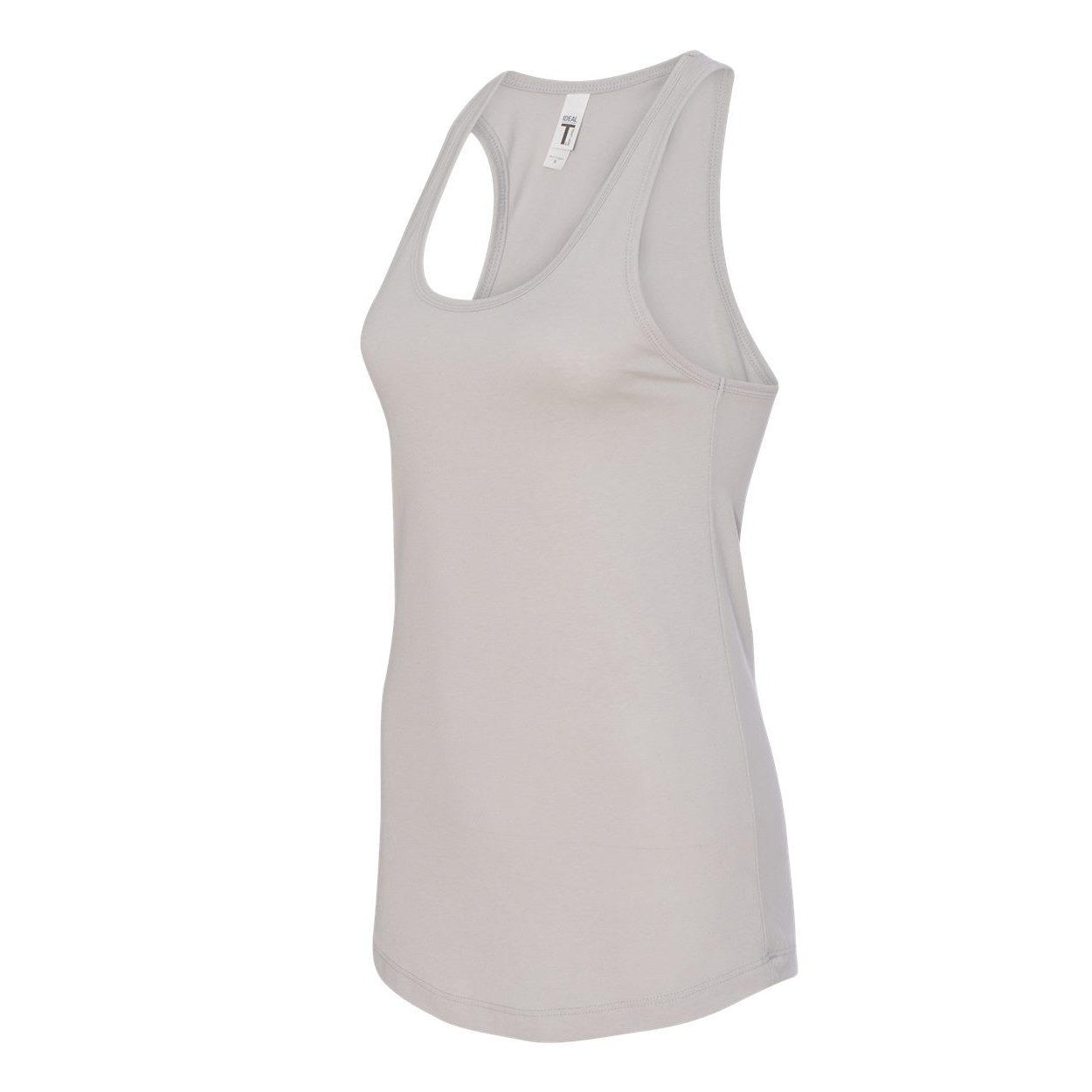 Silver - Side - Next Level Women's Ideal Racerback Tank
