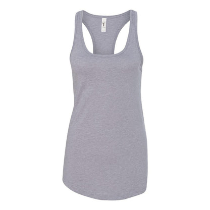 Heather Grey - Front - Next Level Women's Ideal Racerback Tank
