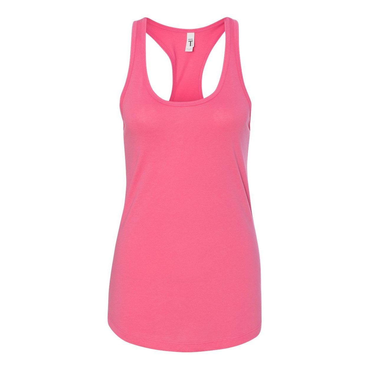 Hot Pink - Front - Next Level Women's Ideal Racerback Tank