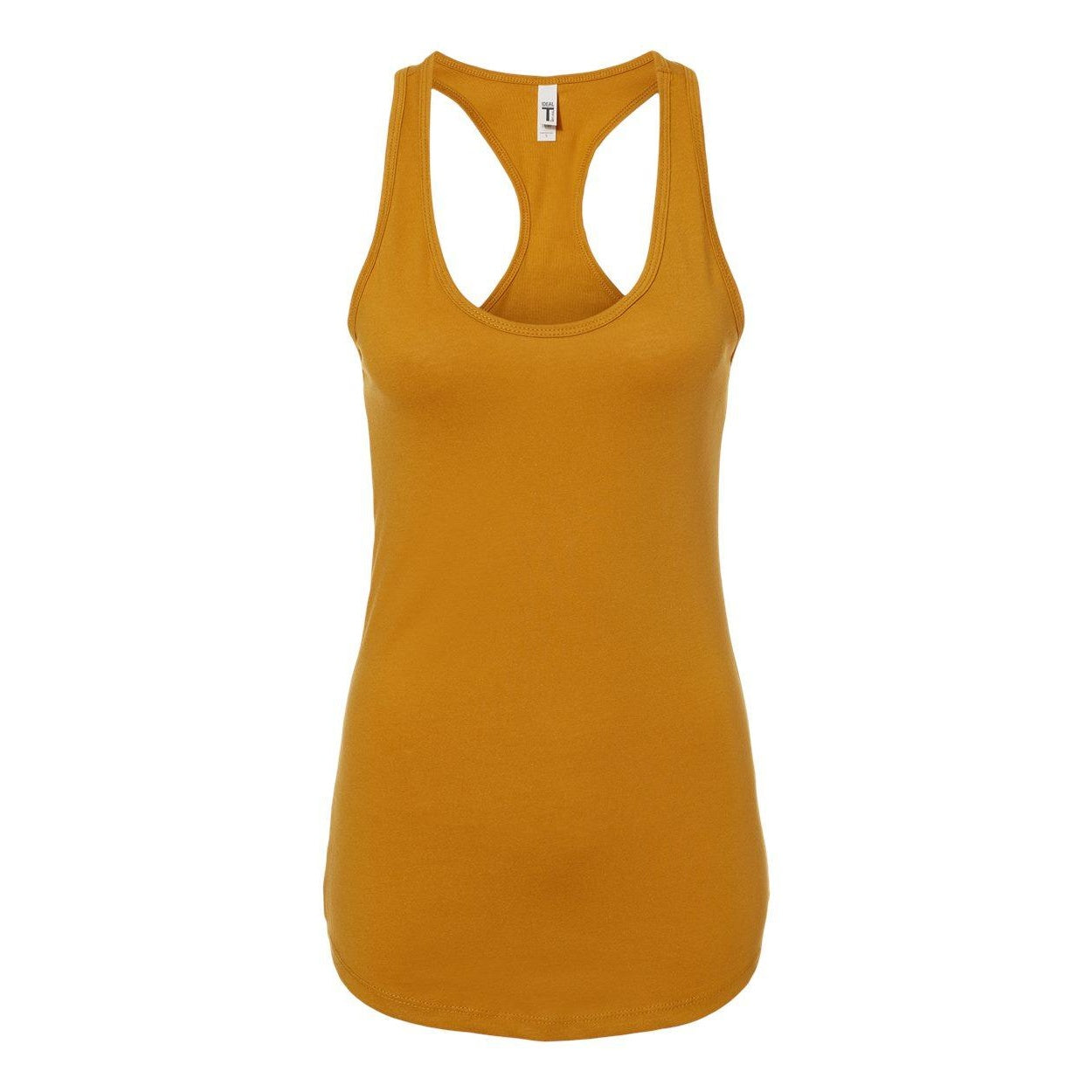 Antique Gold - Front - Next Level Women's Ideal Racerback Tank