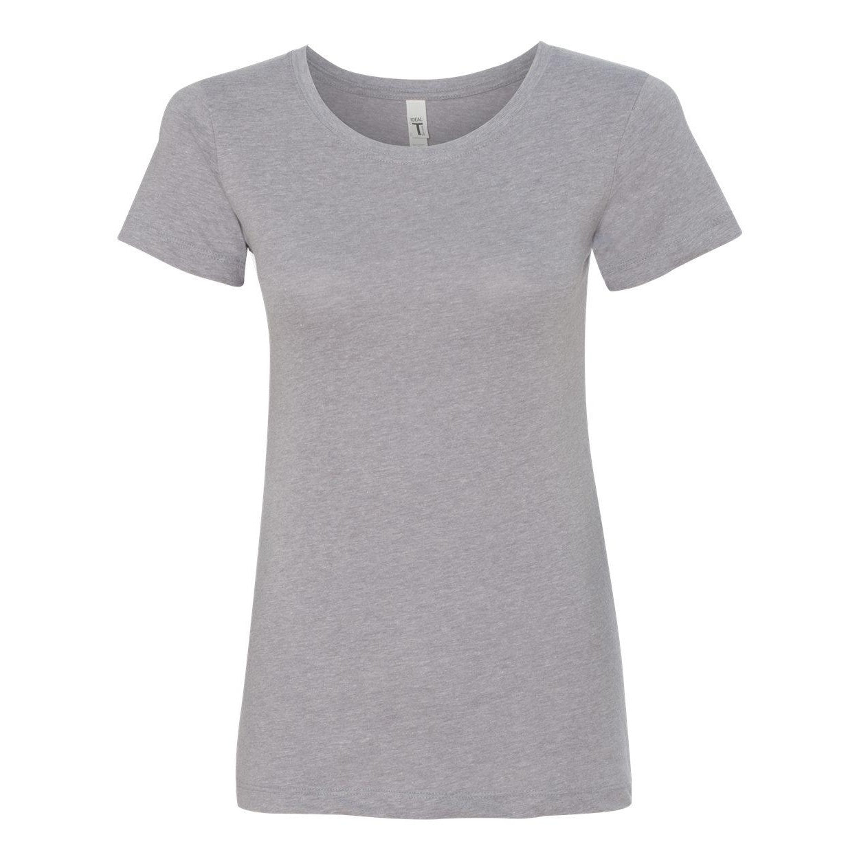 Heather Grey - Front - Next Level Women's Ideal T-Shirt