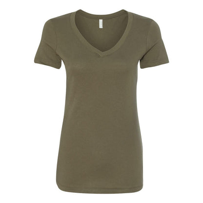 Military Green - Front - Next Level Women's Ideal V-Neck T-Shirt