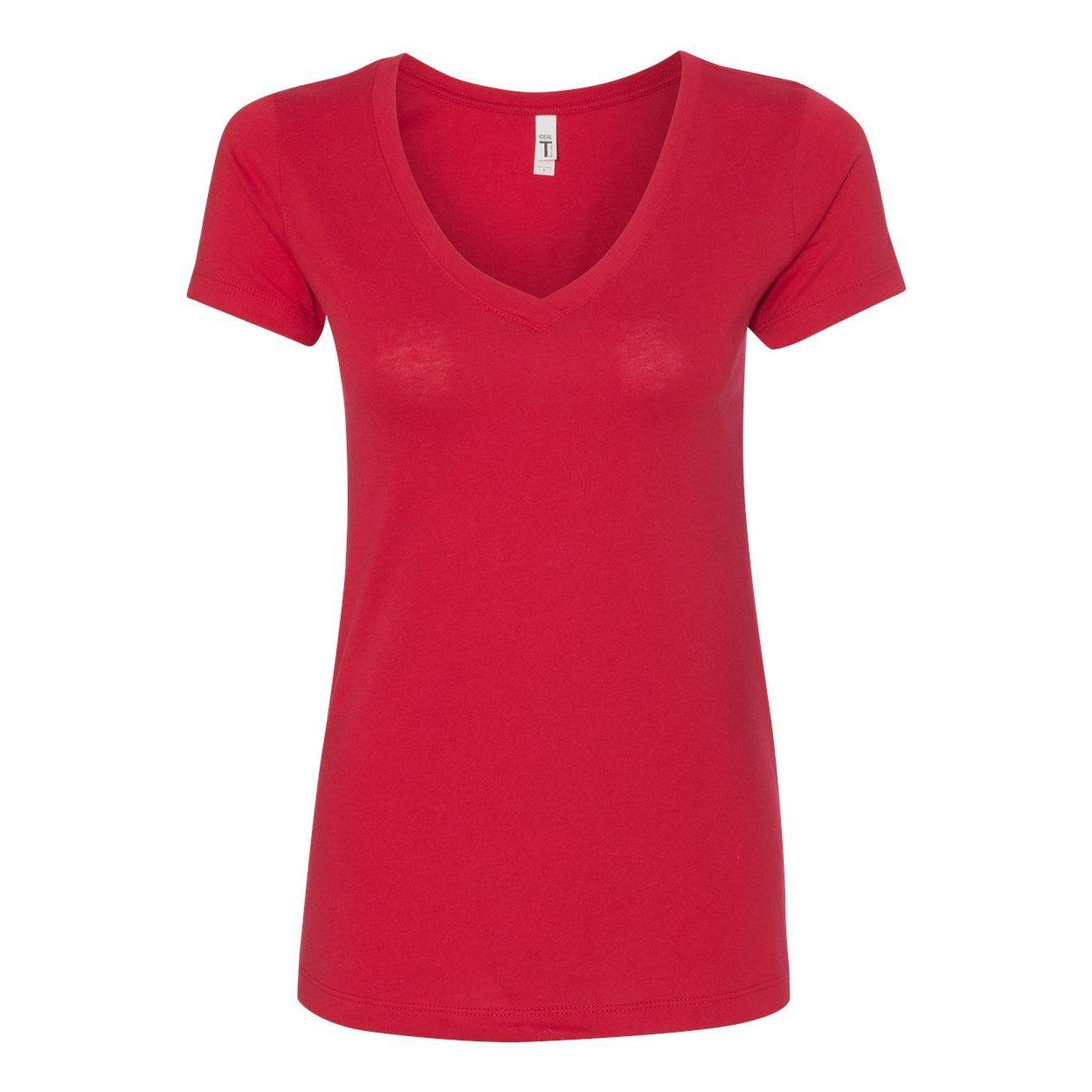 Red - Front - Next Level Women's Ideal V-Neck T-Shirt