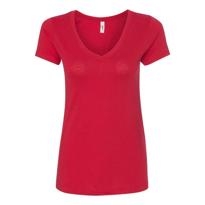 Red - Front - Next Level Women's Ideal V-Neck T-Shirt