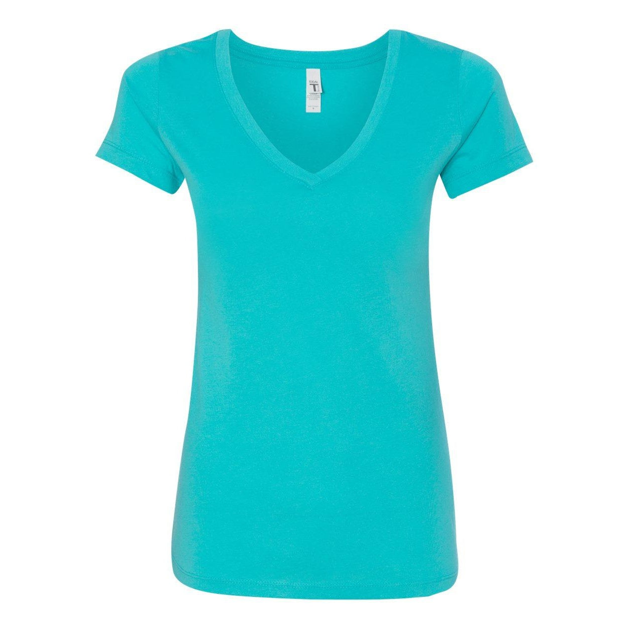 Tahiti Blue - Front - Next Level Women's Ideal V-Neck T-Shirt
