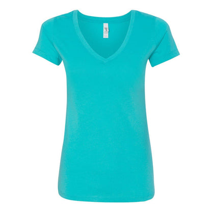 Tahiti Blue - Front - Next Level Women's Ideal V-Neck T-Shirt