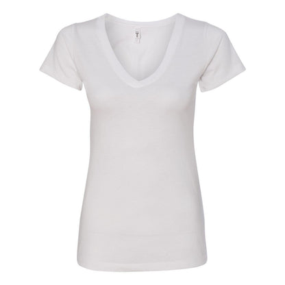 White - Front - Next Level Women's Ideal V-Neck T-Shirt