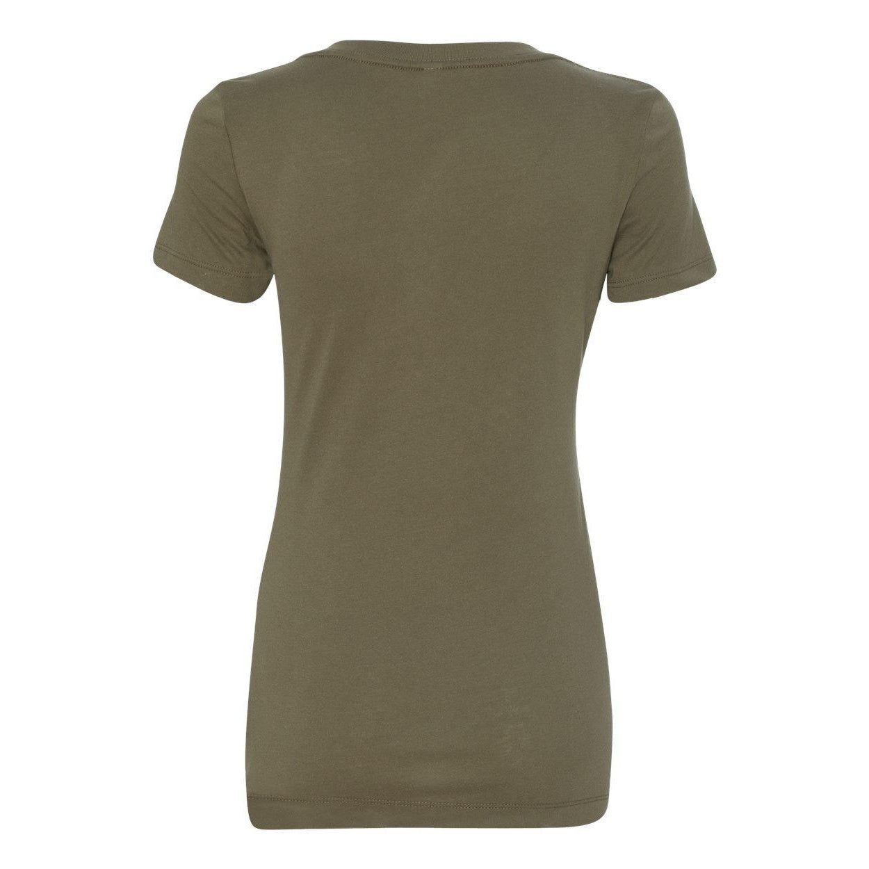 Military Green - Back - Next Level Women's Ideal V-Neck T-Shirt
