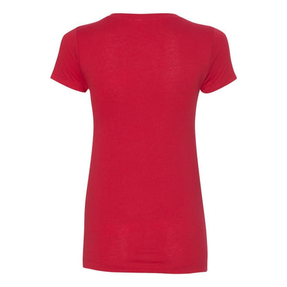 Red - Back - Next Level Women's Ideal V-Neck T-Shirt