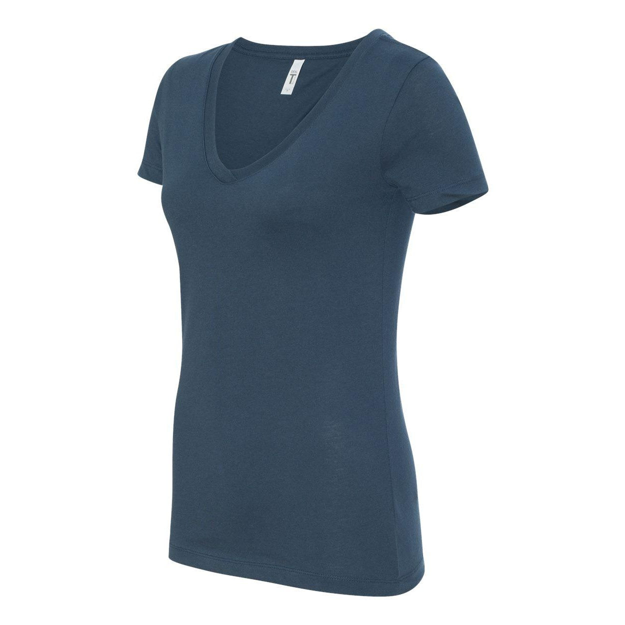 Indigo - Side - Next Level Women's Ideal V-Neck T-Shirt