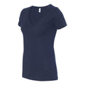 Midnight Navy - Side - Next Level Women's Ideal V-Neck T-Shirt