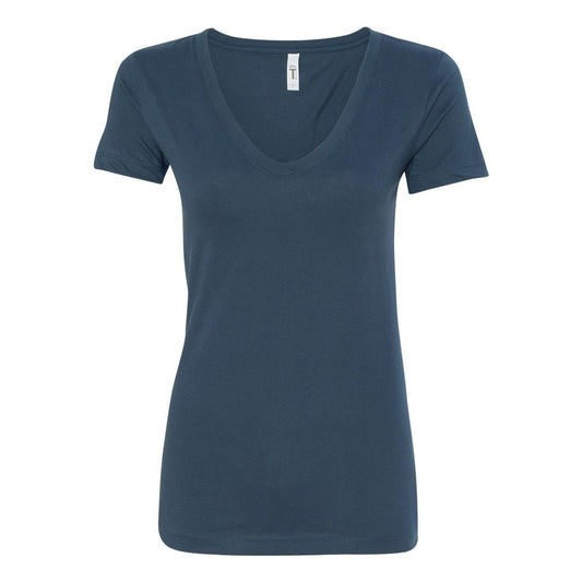 Indigo - Front - Next Level Women's Ideal V-Neck T-Shirt
