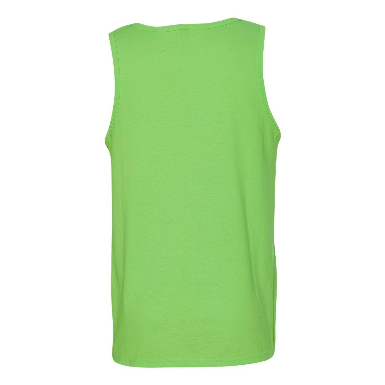 Neon Green - Back - Gildan Heavy Cotton Tank Top