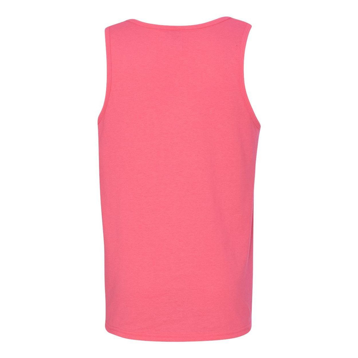 Safety Pink - Back - Gildan Heavy Cotton Tank Top