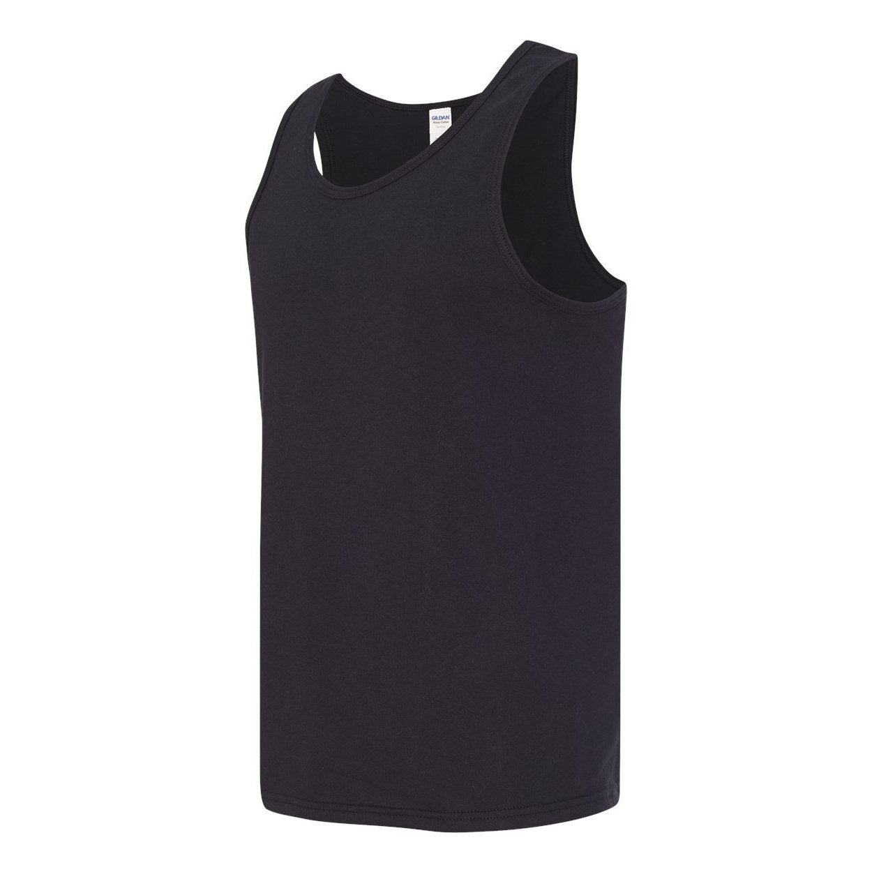 Black - Side - Gildan Heavy Cotton Tank Top