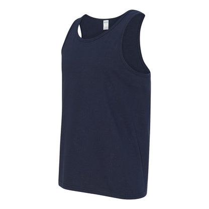 Navy - Side - Gildan Heavy Cotton Tank Top