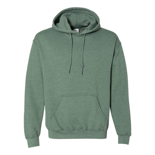 Heather Sport Dark Green - Front - Gildan Heavy Blend Hooded Sweatshirt