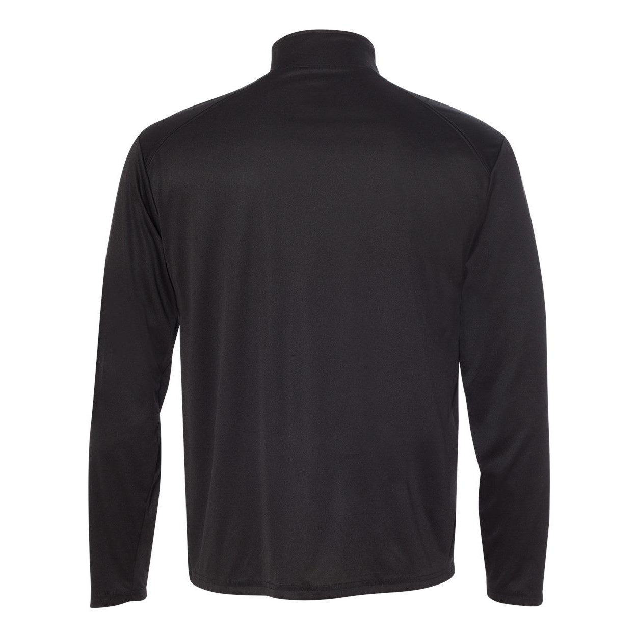 Black- Graphite - Back - Badger B-Core Quarter-Zip Pullover