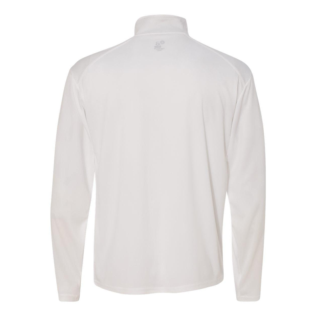 White- Graphite - Back - Badger B-Core Quarter-Zip Pullover