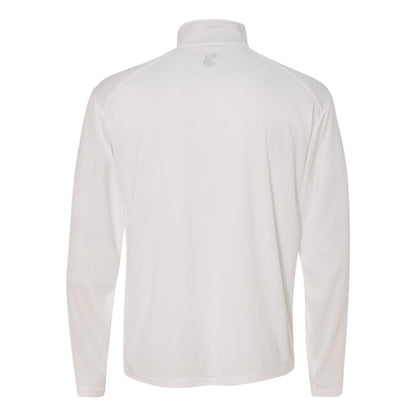 White- Graphite - Back - Badger B-Core Quarter-Zip Pullover
