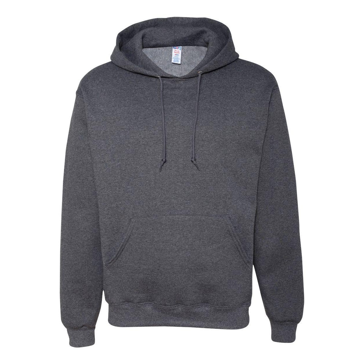 Black Heather - Front - JERZEES Super Sweats NuBlend Hooded Sweatshirt