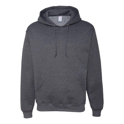 Black Heather - Front - JERZEES Super Sweats NuBlend Hooded Sweatshirt