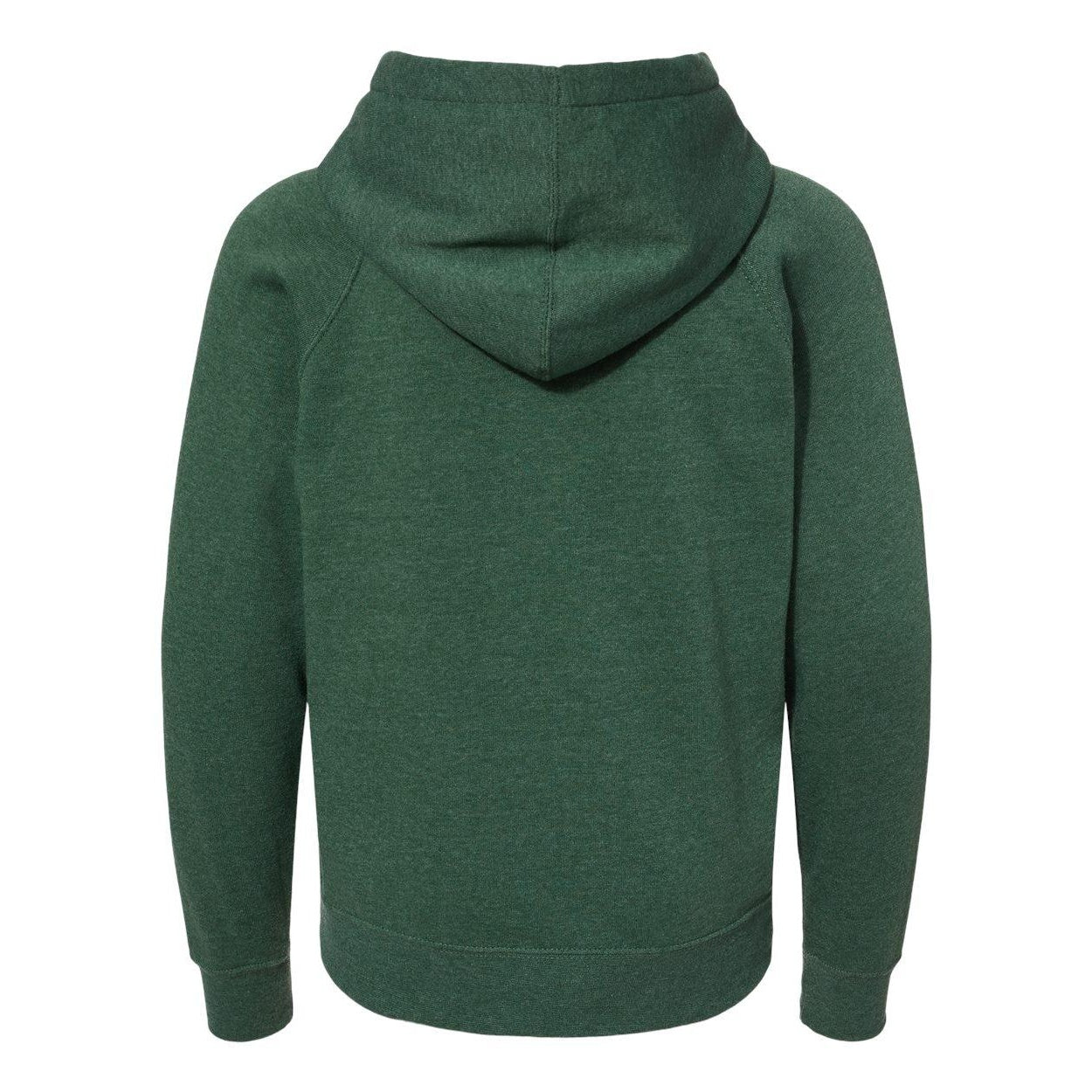 Moss - Back - Independent Trading Co. Youth Special Blend Raglan Hooded Sweatshirt