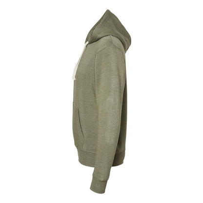 Olive Triblend - Side - J. America Triblend Fleece Hooded Sweatshirt
