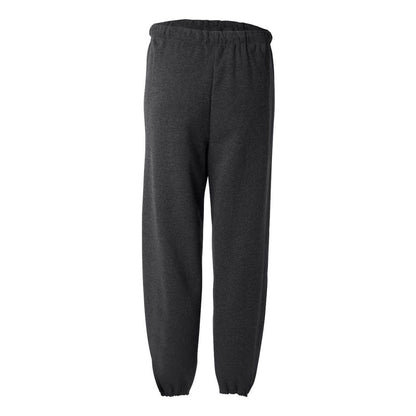 Black Heather - Back - JERZEES NuBlend Sweatpants