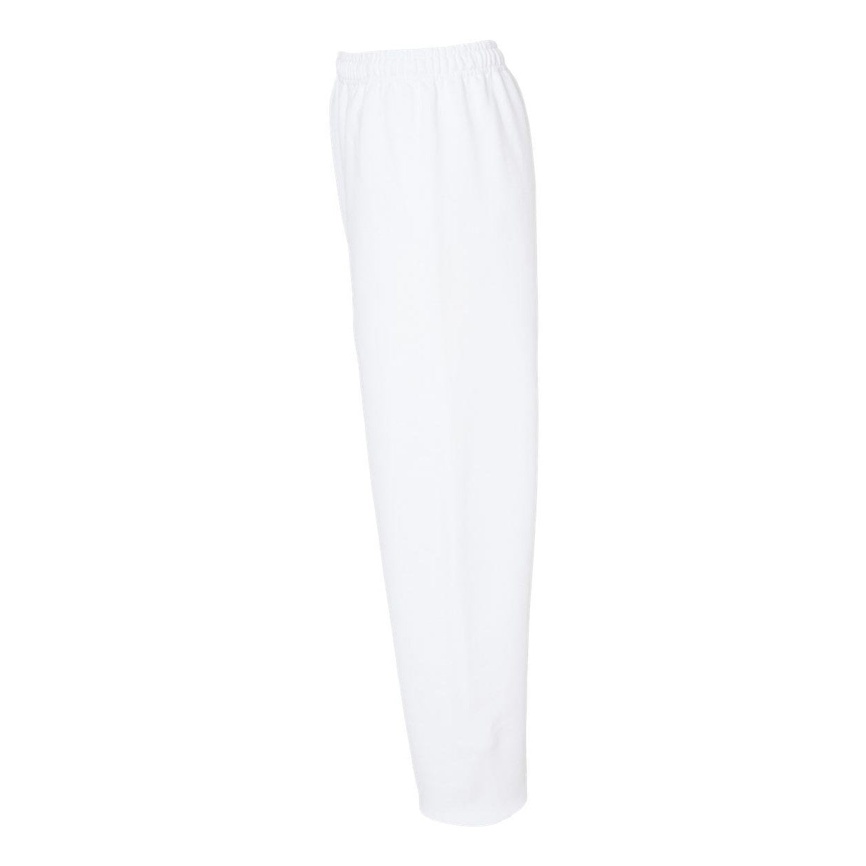 White - Side - Gildan Heavy Blend Sweatpants