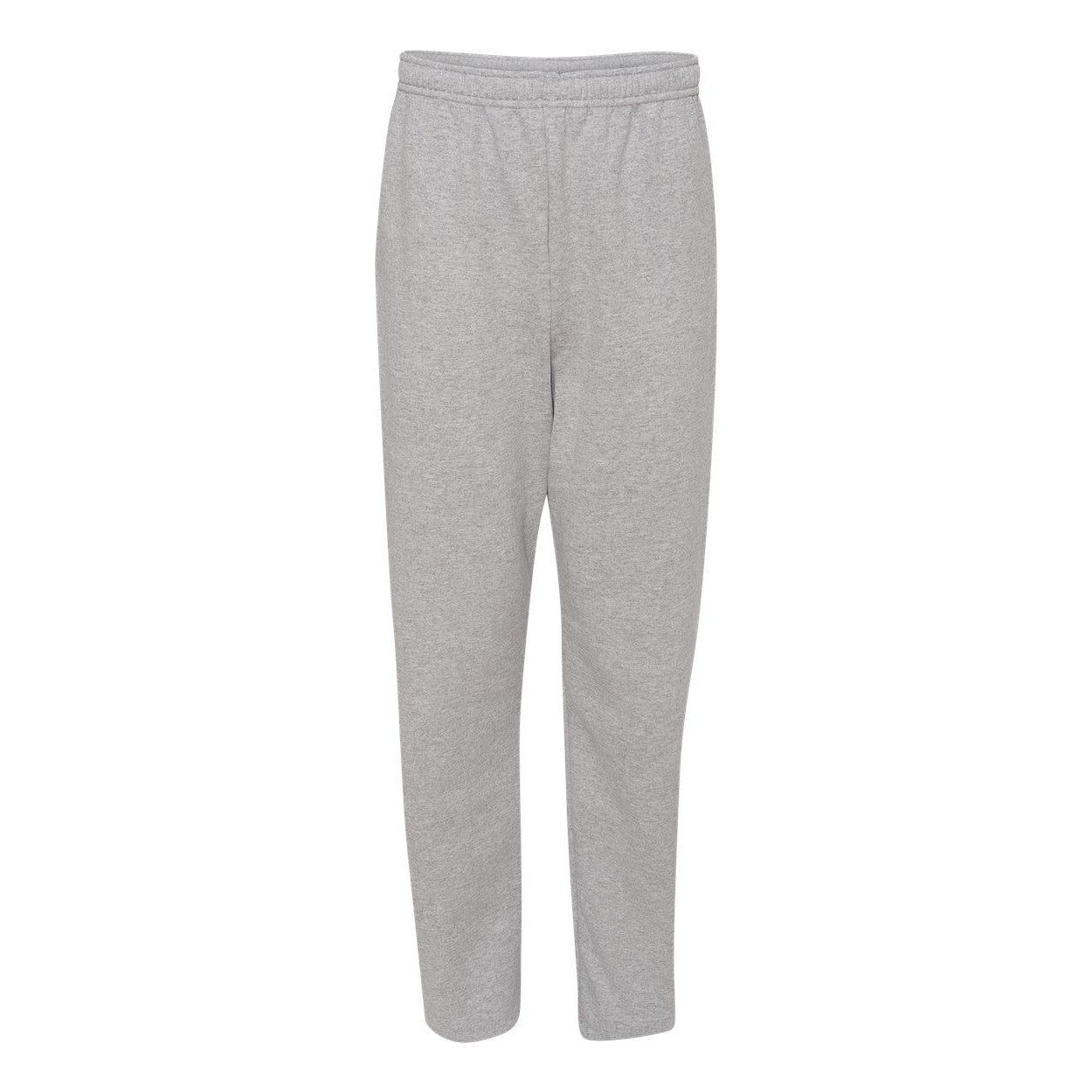 Athletic Heather - Front - JERZEES NuBlend Open Bottom Sweatpants with Pockets