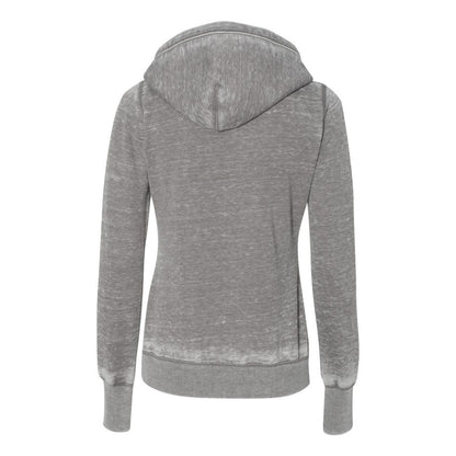Cement - Back - J. America Women's Zen Fleece Hooded Sweatshirt