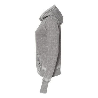 Cement - Side - J. America Women's Zen Fleece Hooded Sweatshirt