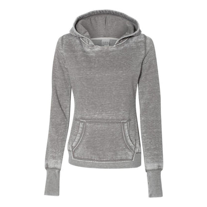 Cement - Front - J. America Women's Zen Fleece Hooded Sweatshirt
