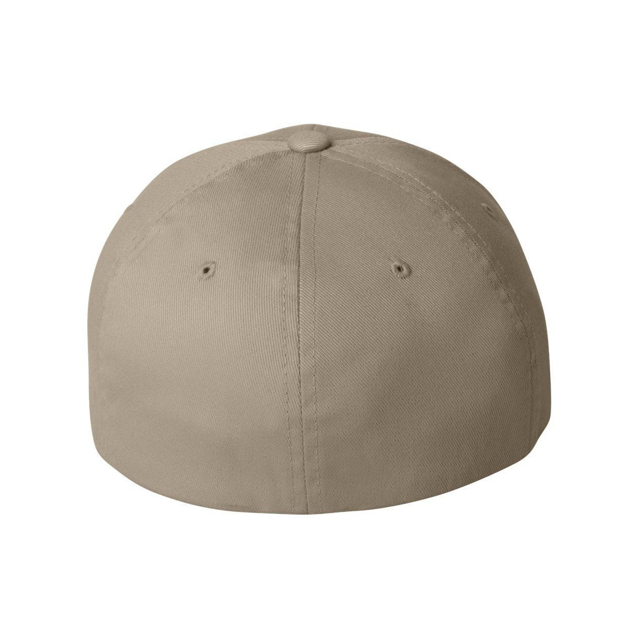 Khaki - Back - Flexfit Cotton Blend Cap