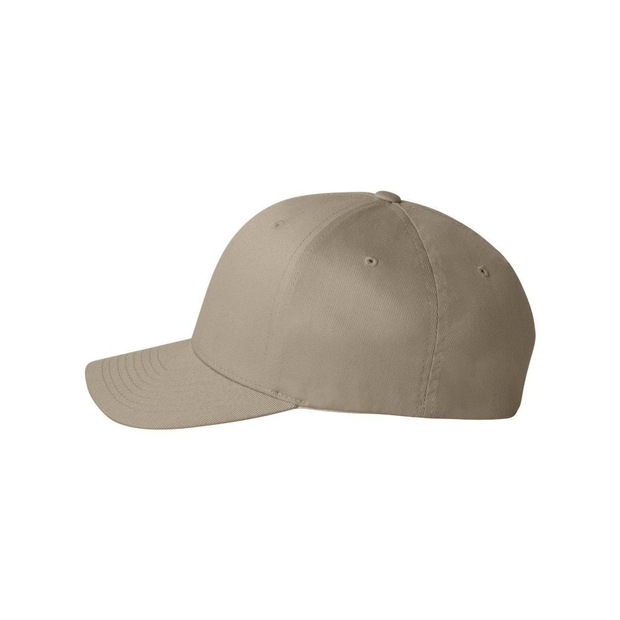 Khaki - Side - Flexfit Cotton Blend Cap