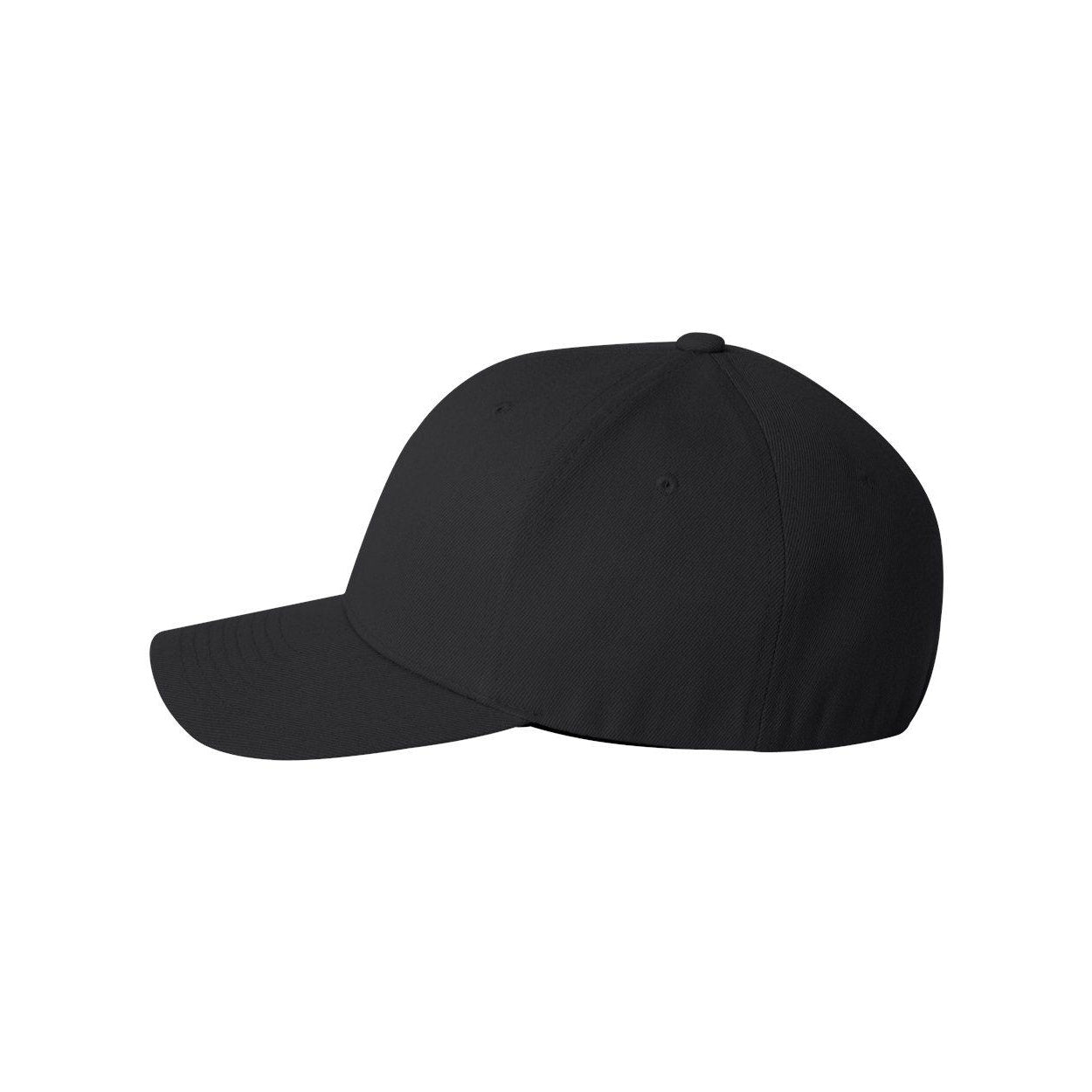Black - Side - Flexfit Wool-Blend Cap