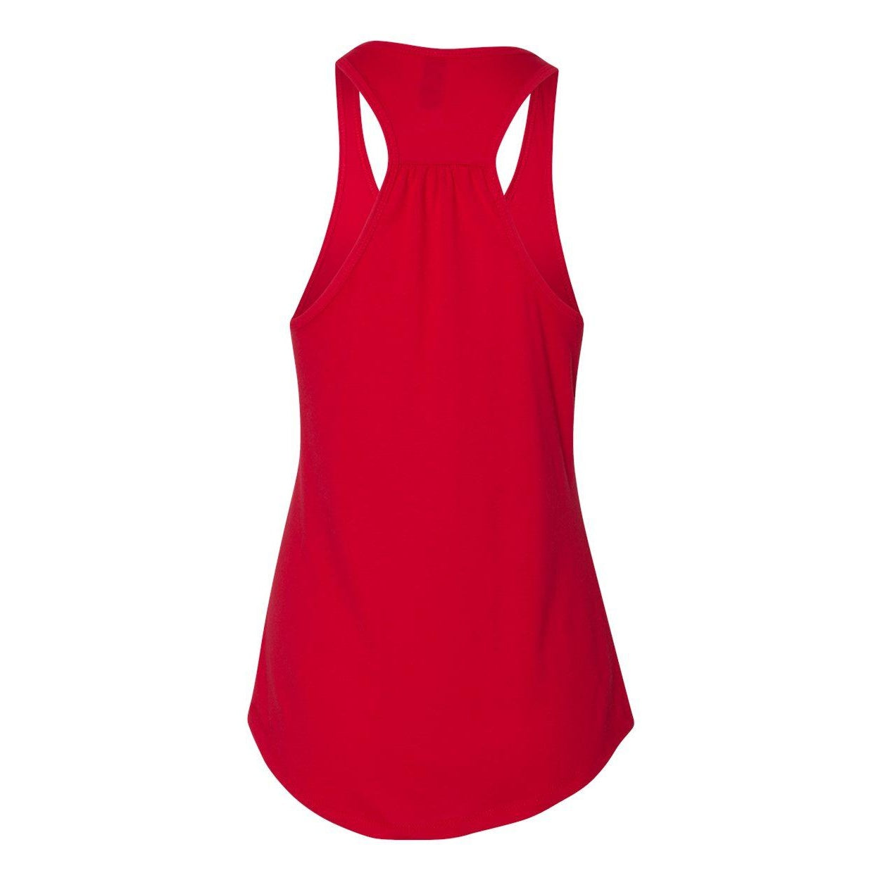 Red - Back - Next Level Women's Gathered Racerback Tank