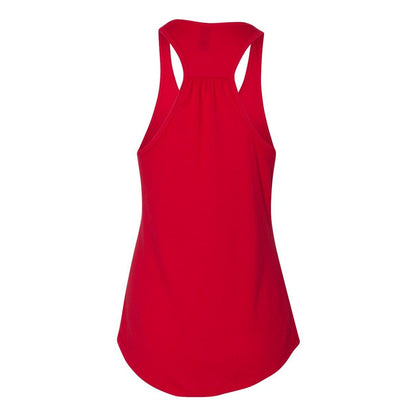 Red - Back - Next Level Women's Gathered Racerback Tank