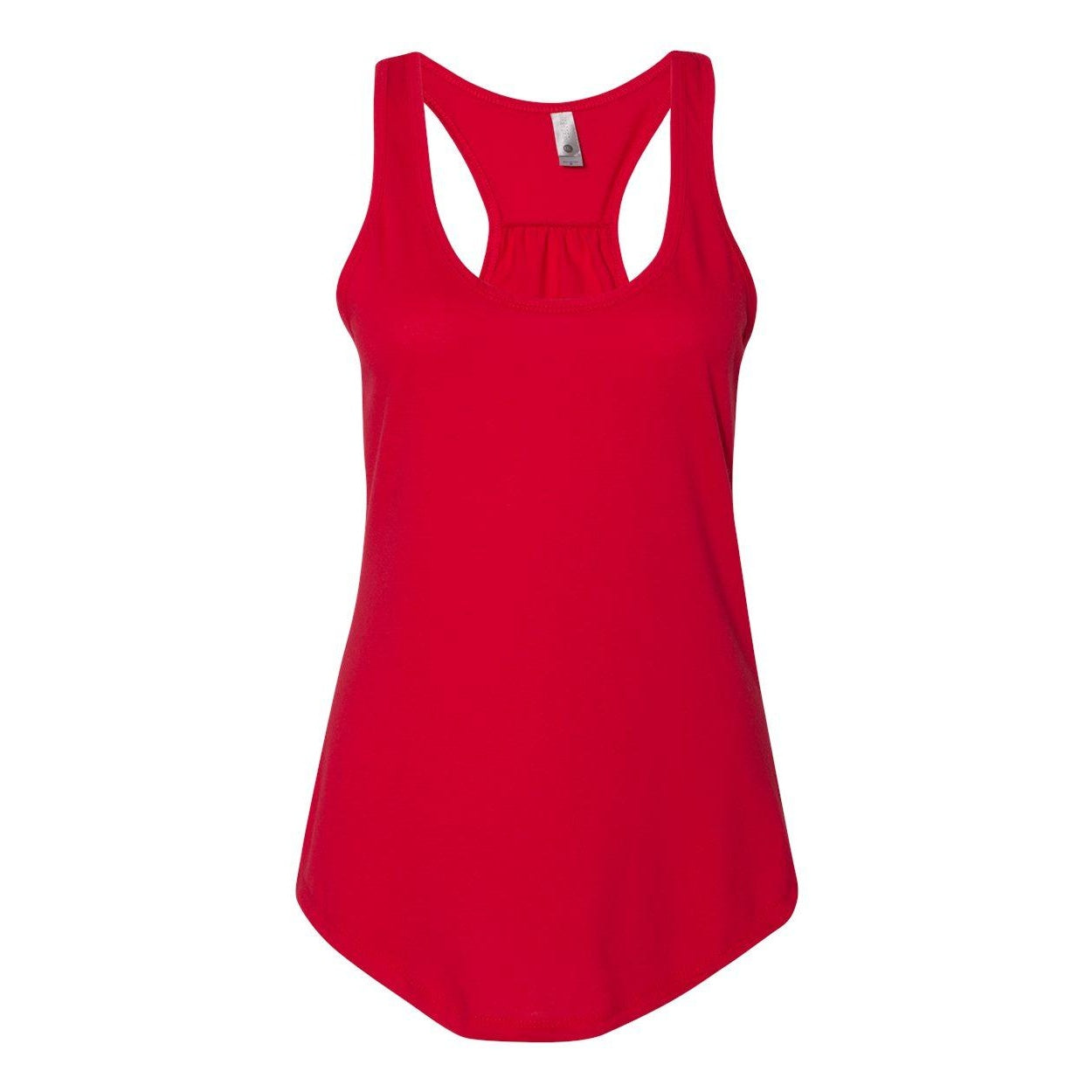 Red - Front - Next Level Women's Gathered Racerback Tank