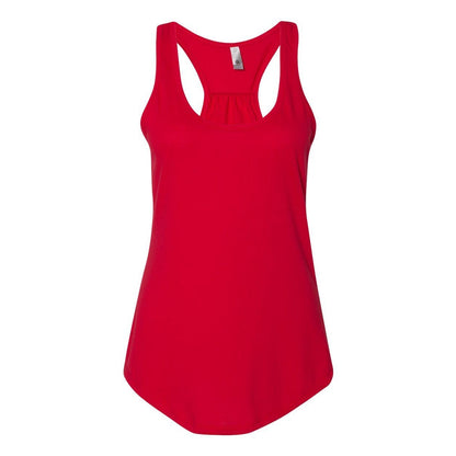 Red - Front - Next Level Women's Gathered Racerback Tank